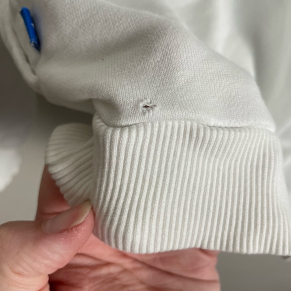 Adidas Originals Women’s Trefoil Sweatshirt White Size Small - Picture 7 of 7